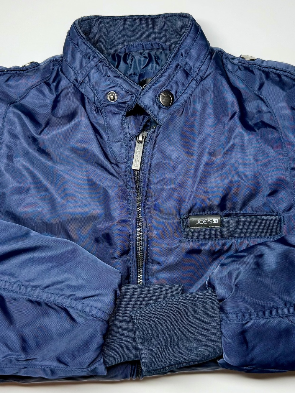 Joe’s Boys Bomber Jacket Blue Flight Jacket‎ Size M 10/12 Zipper Front